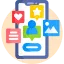 Social media marketing icon